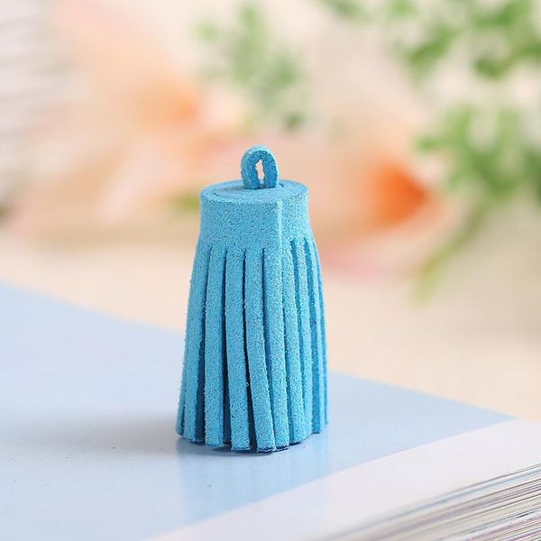 

20pc faux leather mini tassel fringe diy jewelry keychain straps pendant crafts handmade making tassels fabric decor accessories h sqcpyl