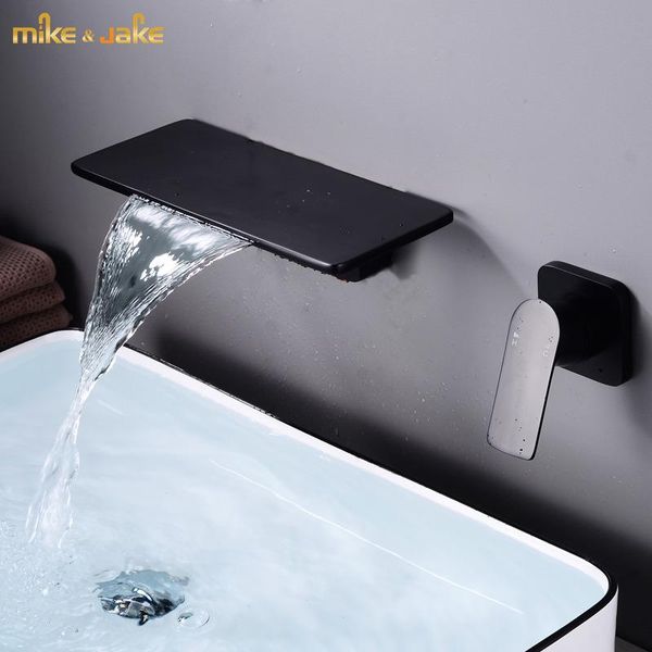 

bathroom sink faucets matte black wall basin faucet bath waterfall mixer and cold water tap style white