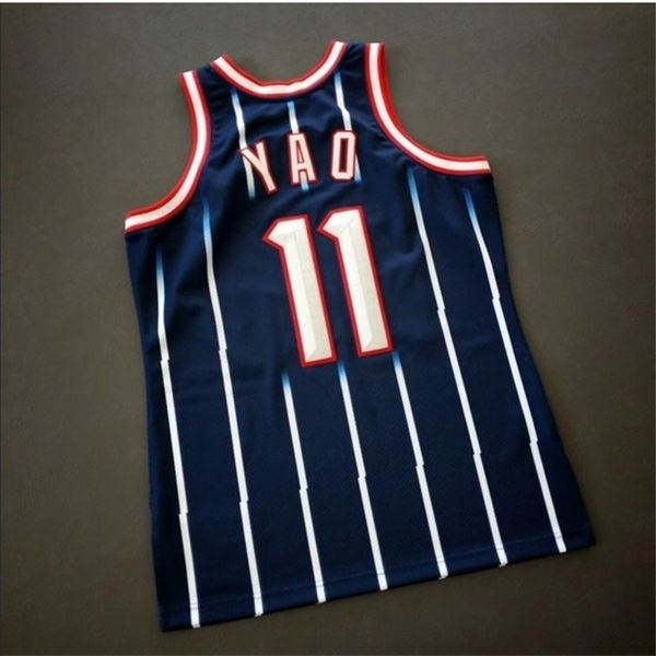 

custom 121 youth women vintage yao ming mitchell & ness 02 03 college basketball jersey size s-4xl or custom any name or number jersey, Black
