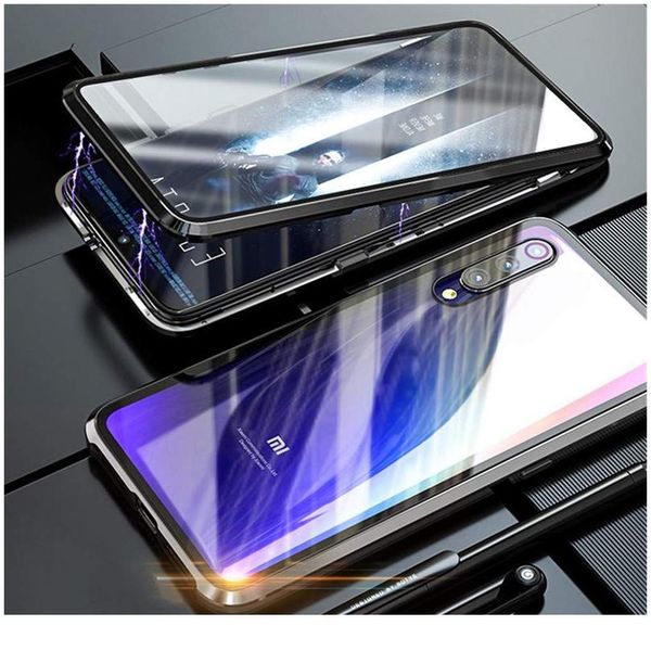 

double side 360 degree magnetic adsorption glass case for mi xiaomi redmi note 9s 9 10x 9t pro k20 wmtvlb