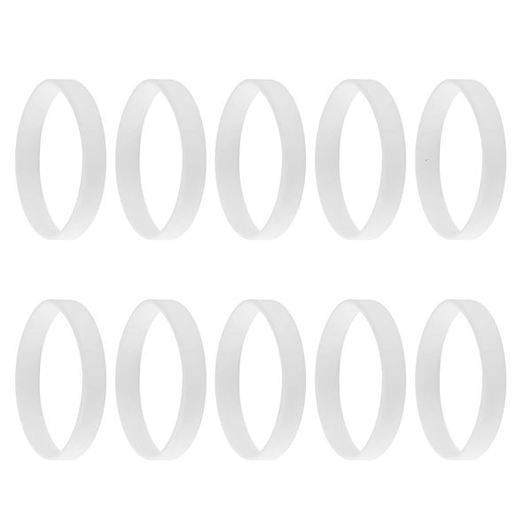 

wristbands 10pcs/pack blank fashion silicone rubber elastic bracelet