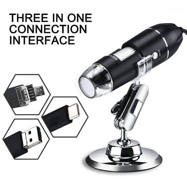 

wholesale1600x mega pixels 8 led digital usb microscope electronic stereo microscopio camera endoscope magnifier usb v3f91