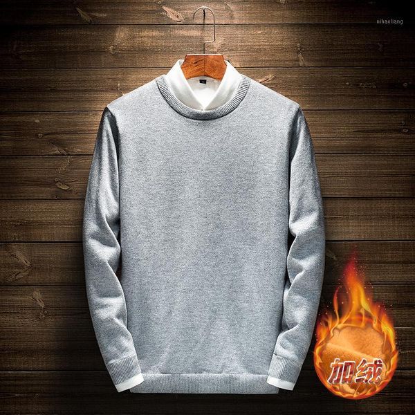 

men's sweaters men o neck pullover winter wool liner warm 721, White;black