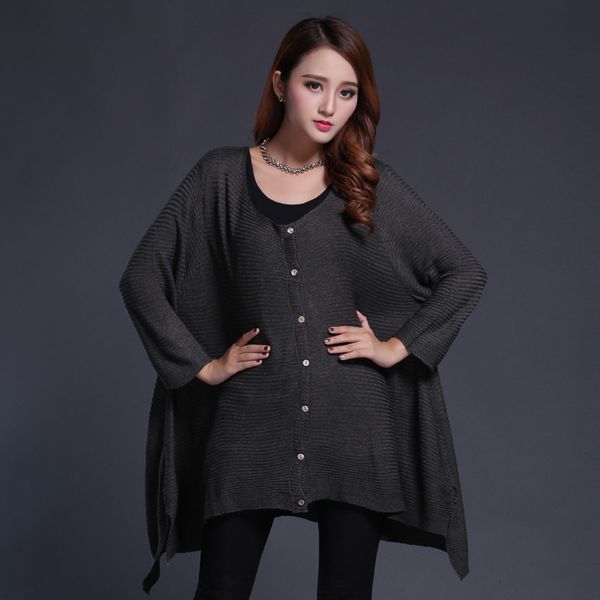 

mm 2021 new fat size big cardigan sweater autumn and winter irregular fashion shirt oes7, Tan;black