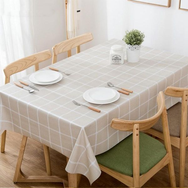 

simple plaid waterproof pvc plastic tablecloth for table oilproof fabric table cover l & home decor coffee tablecloths
