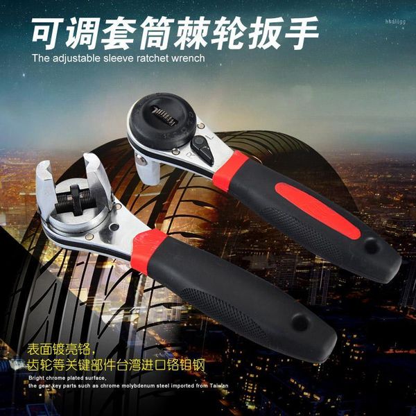 

wholesale- 8 inches adjustable ratchet wrench 6-22mm hardware tools machinery repair chrome vanadium high torque1