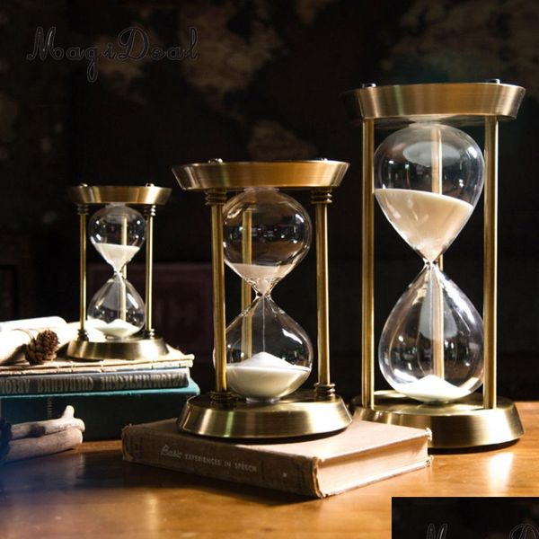 

magideal glass sand iron hourglass sand glass kitchen cooking clock 15min 30min 60min jlliqr mx_home