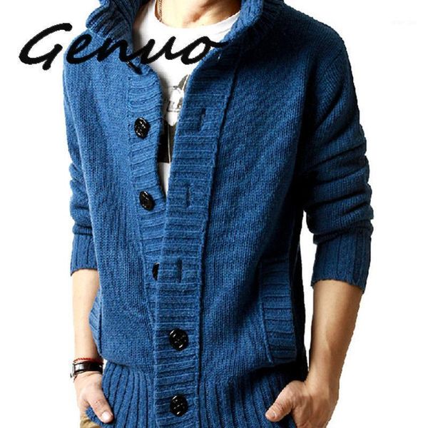 

2020new thick new fashion brand sweater for mens cardigan slim fit jumpers knitwear warm autumn korean style casual clothing men1, White;black