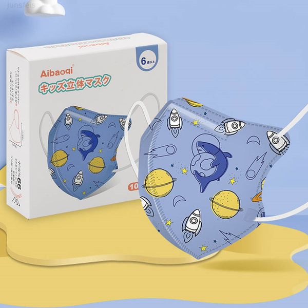 

protective face kid's 3d three-dimensional disposable four-layer printing winter k95 cartoons mask with meltblown cloth