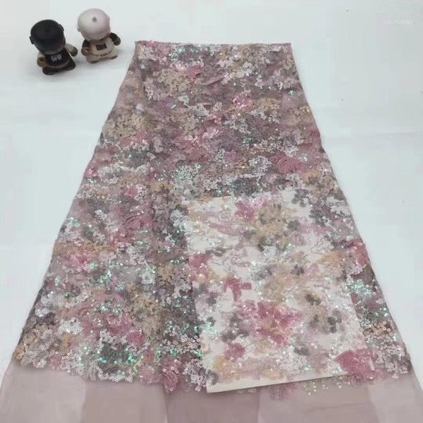 

ribbon africa nigeria sequin lace fabric 2021 embroidery french tulle fabric, ladies dress xx37111, Pink;blue