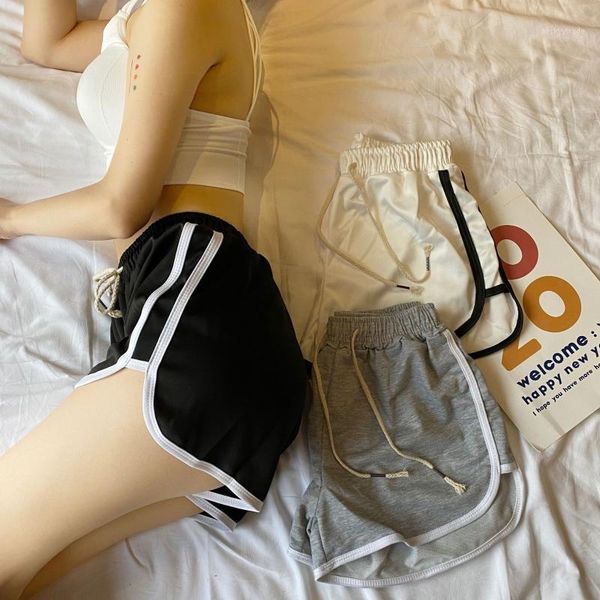 

women's shorts m-xxl women casual lady all-match loose leisure female workout harajuku beach sporty short1, White;black