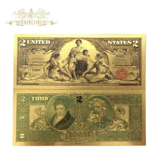 

all type 2018 america banknote dollar gold banknote in 24k gold plated paper money for collection wmtxge xhlove