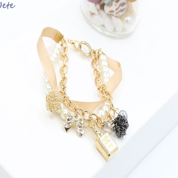 

fashion bracelet 2020 jete fashionable pearl bracelet, female bracelet temperament noble bracelet, suit a woman to wear, Black