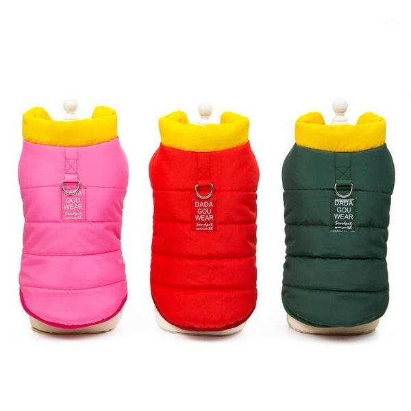 

bright winter warm coat jacket for dogs cats puppy pet hoodie apparel outfit 5 colors1