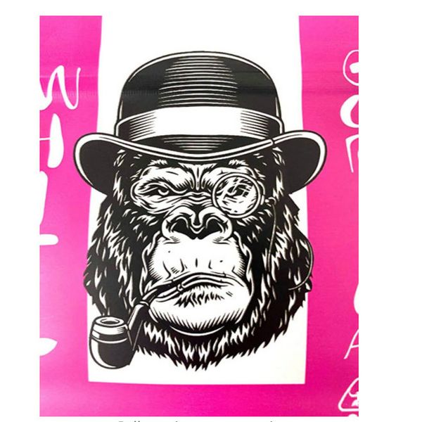 

white gorilla pink wedding cake food safe plastic aluminum resealable packaging heat seal zipper cookies mylar 3.5 grams cookies sf 1 bbytym
