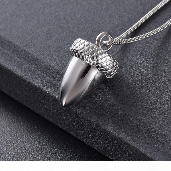 

ijd9933 stainless steel waterproof cremation for pet human memorial funeral silver pendant for ashes urn keepsake necklace jewelry