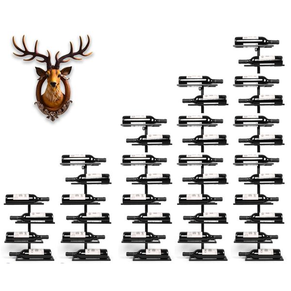 

4-6 f wine rack iron art wall mounted wine rack decoration bottle rack bar counter creative wine cabinet decoration