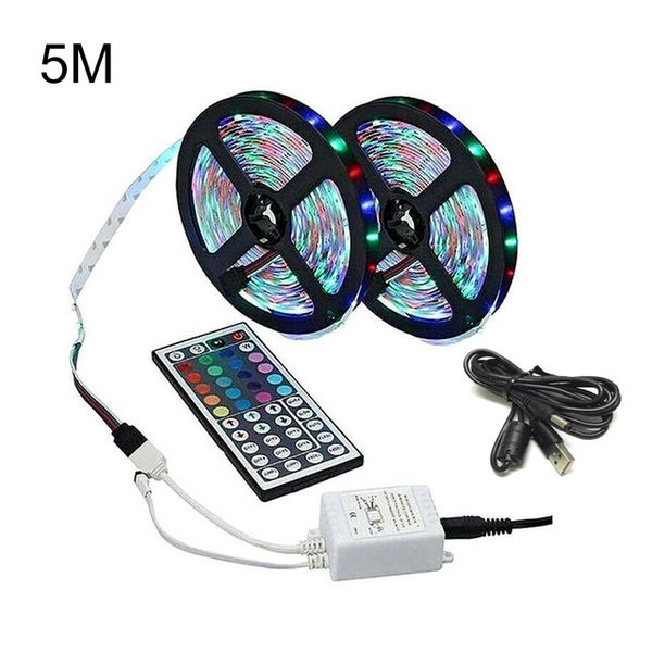 

led strip light flexible lamp 5m tape diode smd 3528 dc5v desk screen tv background lighting led light