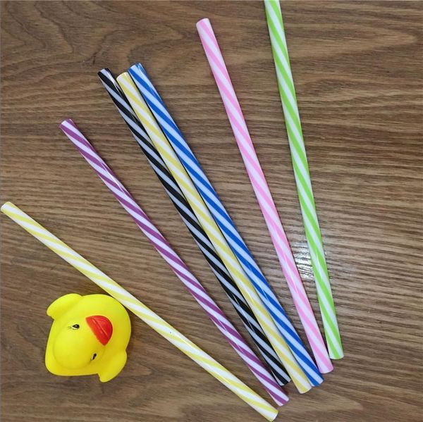 

hard fit colored 9inch plastic reusable striped straws for 20 30 ounce mug mason jar
