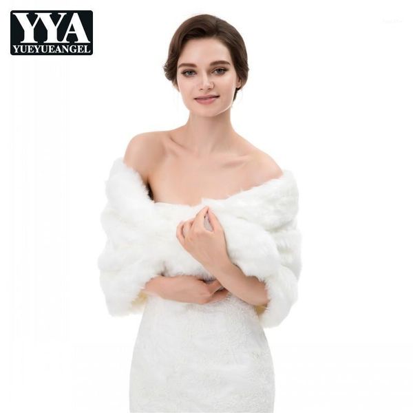 

bride wedding fur capes women dress winter warm cappa poncho elegant ladies banquet party wraps cloak1, Black