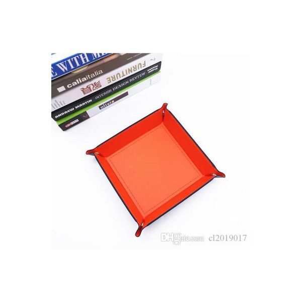 

storage box pu leather square tray for dice table games key wallet coin box tray deskqylula five2010