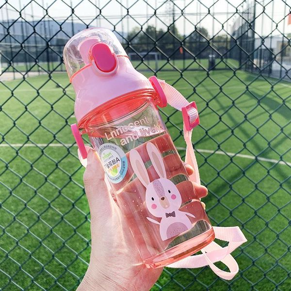 

450 мл детская бутылка с водой с веревкой bpa бесплатная открытая водяная бутылка для воды на открытом воздухе