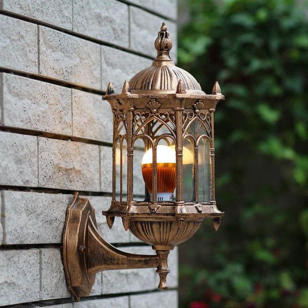 

wall lamp retro outdoor waterproof antirust e27 garden gateway sconce courtyard corridor villa bra balcony lights wf10607