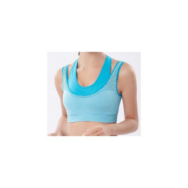 

нейлоновое двойное белье женщины фитнес йога спортивный бюстгальтер для беговой тренажерный зал бесшовные атлетический жилет мягкий скрученн