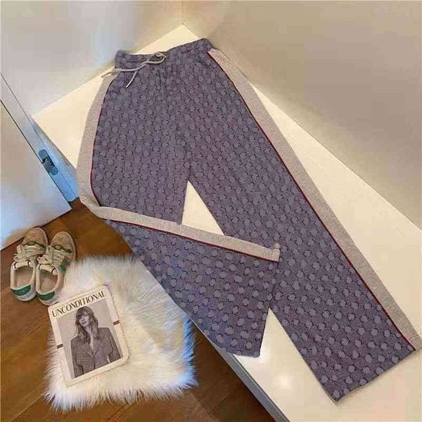 

2022 factory wholesale new 21 spring and summer gujia purple grey fashion drawstring comfortable couple casual pants, White;black