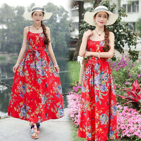 

holiday dress new suspender large women's in summer of 2019, Black;gray