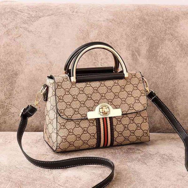 

[]bag women's printed lady's handbag simple and versatile one shoulder messenger