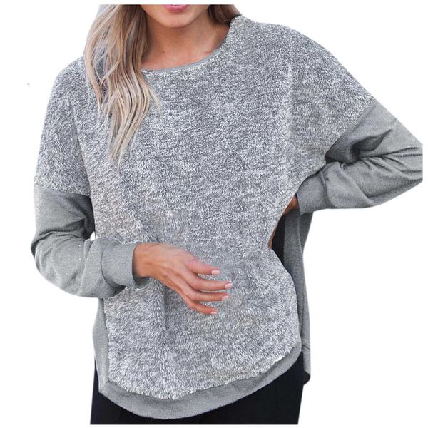 

ostrich women's sweaters fashion plus size crew neck knitting pullover female casual long sleeves autumn clothing, White;black