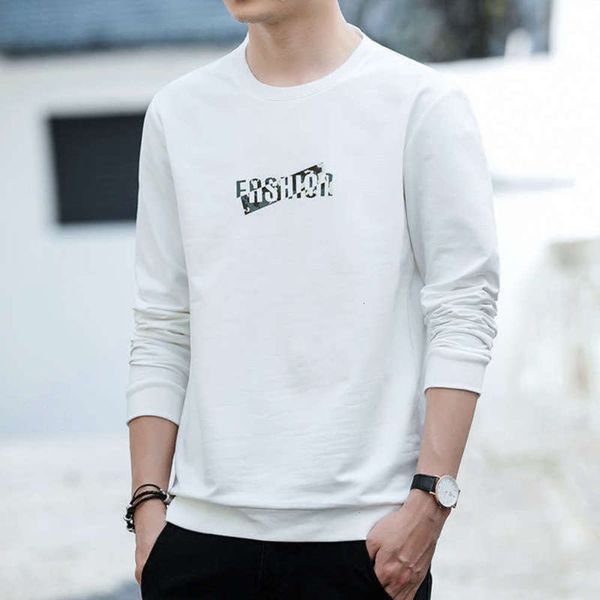 

sports sweater cotton solid neck round autumn pullover new casual men's wear yyuq, Gray