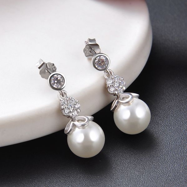 

accessories s925 sterling silver zircon earrings earrings fashion tree lady