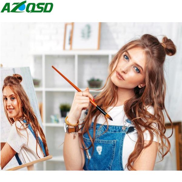 

azqsd краска по номерам индивидуальные фото масло рисунок холст картинки портрет наборы свадебные семья дети фотографии wmtlml