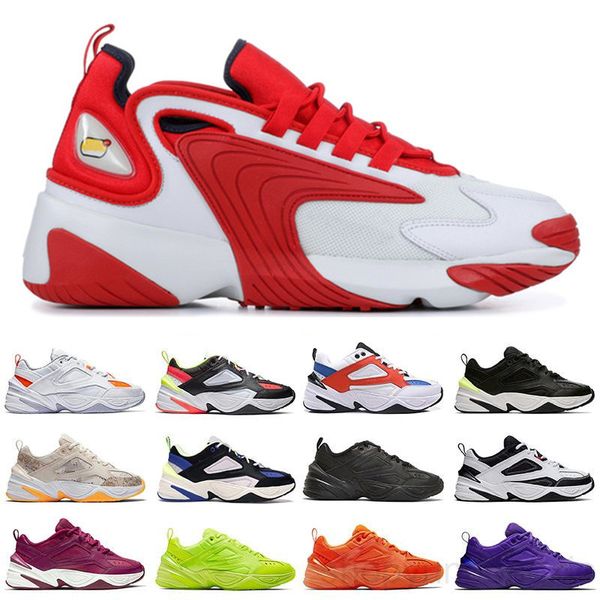 

2020 zoom m2k men casual shoes women tainers 2k tekno 2000 triple black white dark grey designer sports sneakers shoes nj6f
