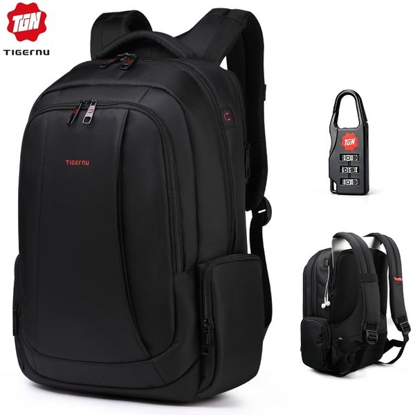 

tigernu anti theft nylon 27l men 15.6 inch lapbackpacks school fashion travel backpacking backpack male backpack for lapt200602