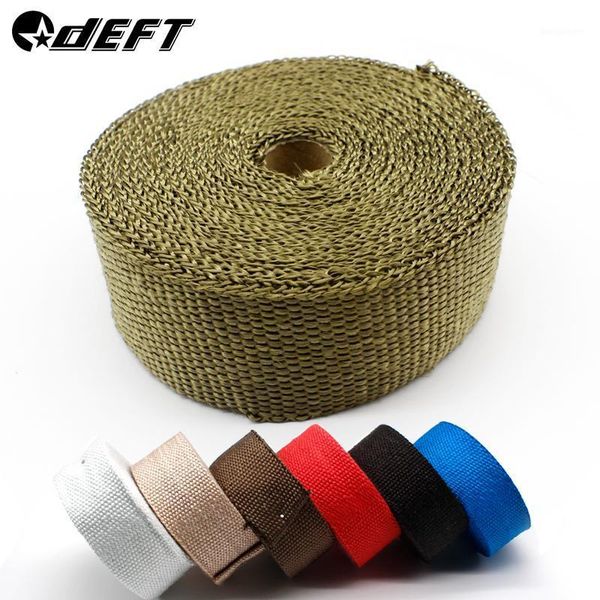 

deft universal exhaust heat wrap roll motorcycle car incombustible turbo manifold heat exhaust thermal wraptape stainless ties1