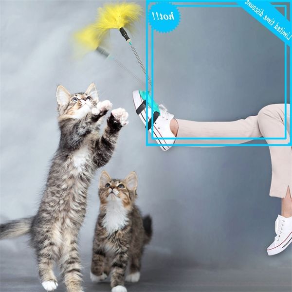 

cat fur wall interactive teaser stick elastic kittens funny plagues foot games pets products toys for cats supplies
