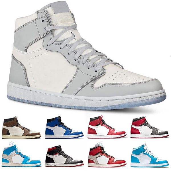 

shoes 1s men women 1 mens trainers cactus jack game royal unc bloodline fashion trainer sports sneakers size 5.5-12