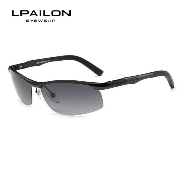 

new outdoor sports aluminum magnesium polarized male driver sunglasses fashion glasses 8515, White;black