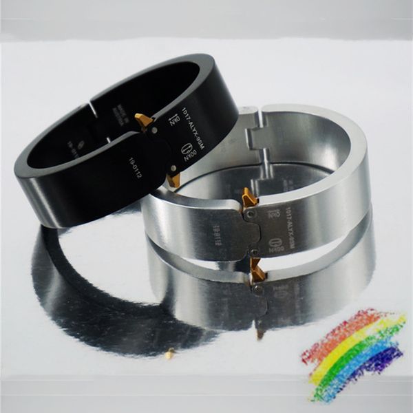 

new solid bracelet men women bracelets 1 cuff buckle, White