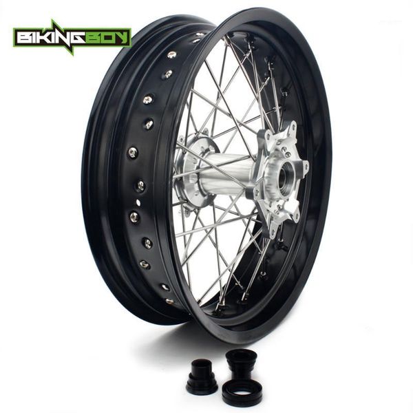 

motorcycle wheels & tires bikingboy 17" 18" 19" rear wheel rim hub + spacers for 150cc-525cc 150 250 300 450 505 525 xc xc-w