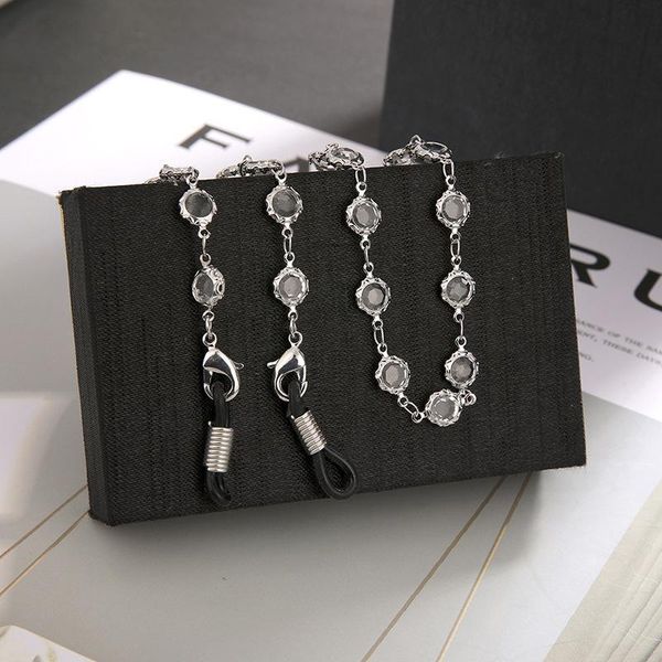 

2020 chic luxury clear crystal mask chain fashion women eyeglasses chain women's mask chain holder sunglasses accessories h bbyzhx