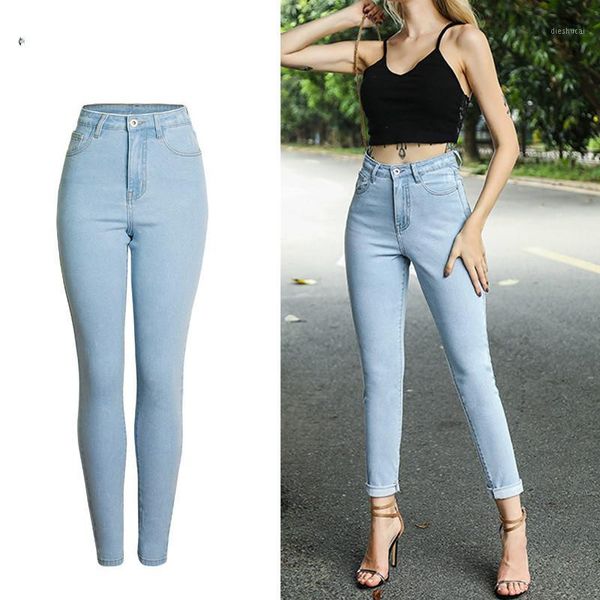 

2020 softener winter female boyfriend jeans for women pencil denim pants mom jeans woman high waist skinny woman trousers1, Blue