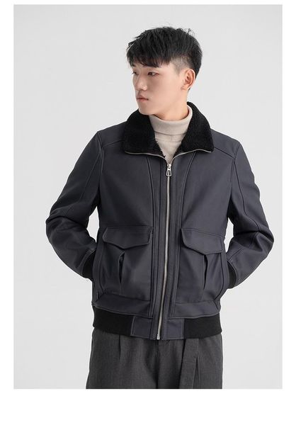 

men's jackets wb11140 fashion coats & 2021 runway luxury european design party style clothing, Black;brown