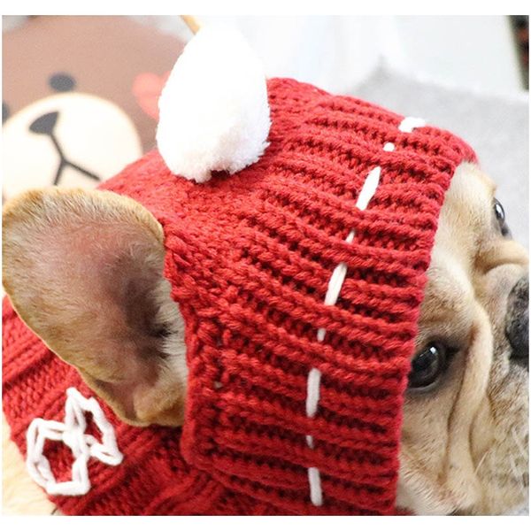 

зимняя шляпа для домашних животных рождественские шапки для собаки толстые большие собаки шляпы для собак кошек аксессуары французские бульд