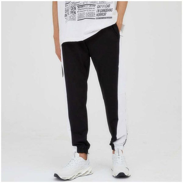 

fitness sport pants men women classic letter pattern running pants joggers fashion streetwear teenager sweatpants active new clothes, Black