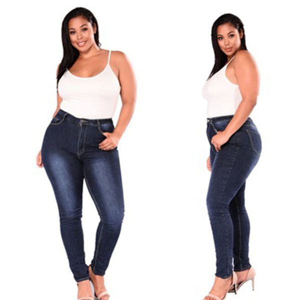 

large new stretch denim women's leggings jeans, Blue