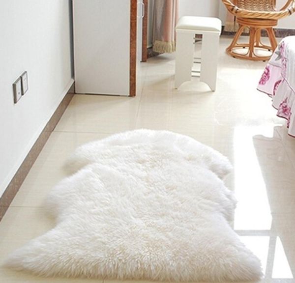 

5 colors wool sheepskin rug chair cover warm hairy carpet seat pa sqcxth bdenet